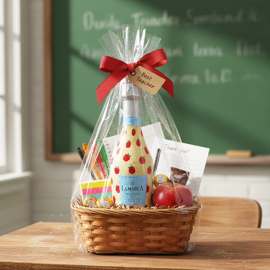Beau Bottles Teacher's Apple- MINI Prosecco Collection - Set of 6 (Wraps Only)
