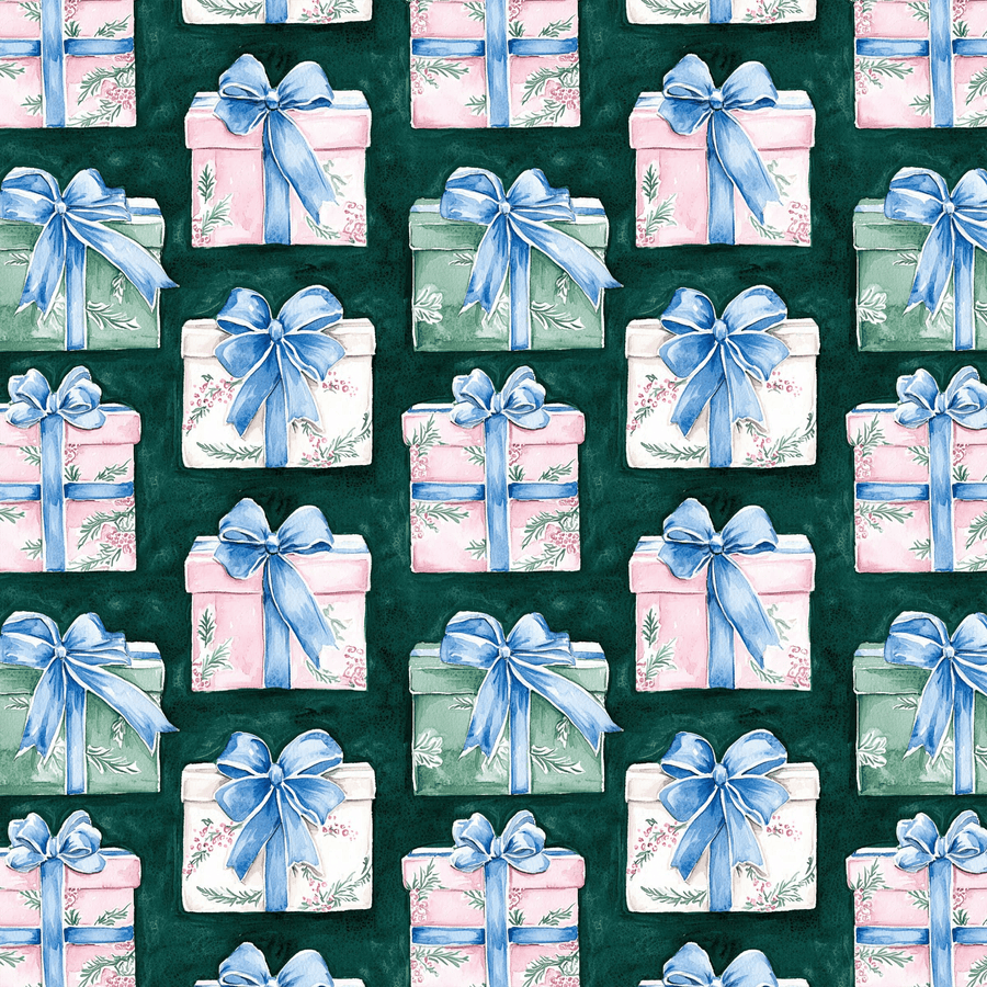 The Gift of Christmas Bottle Wrap on Champagne Bottle