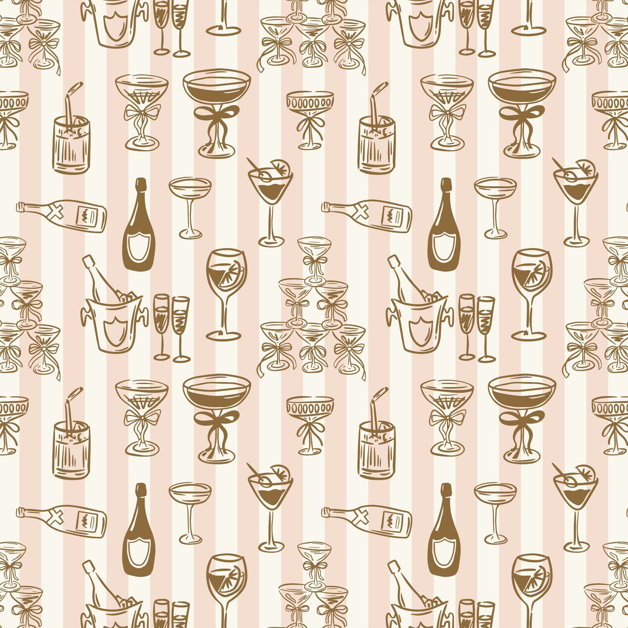 Toast & Bubbles Bottle Wrap on Champagne Bottle