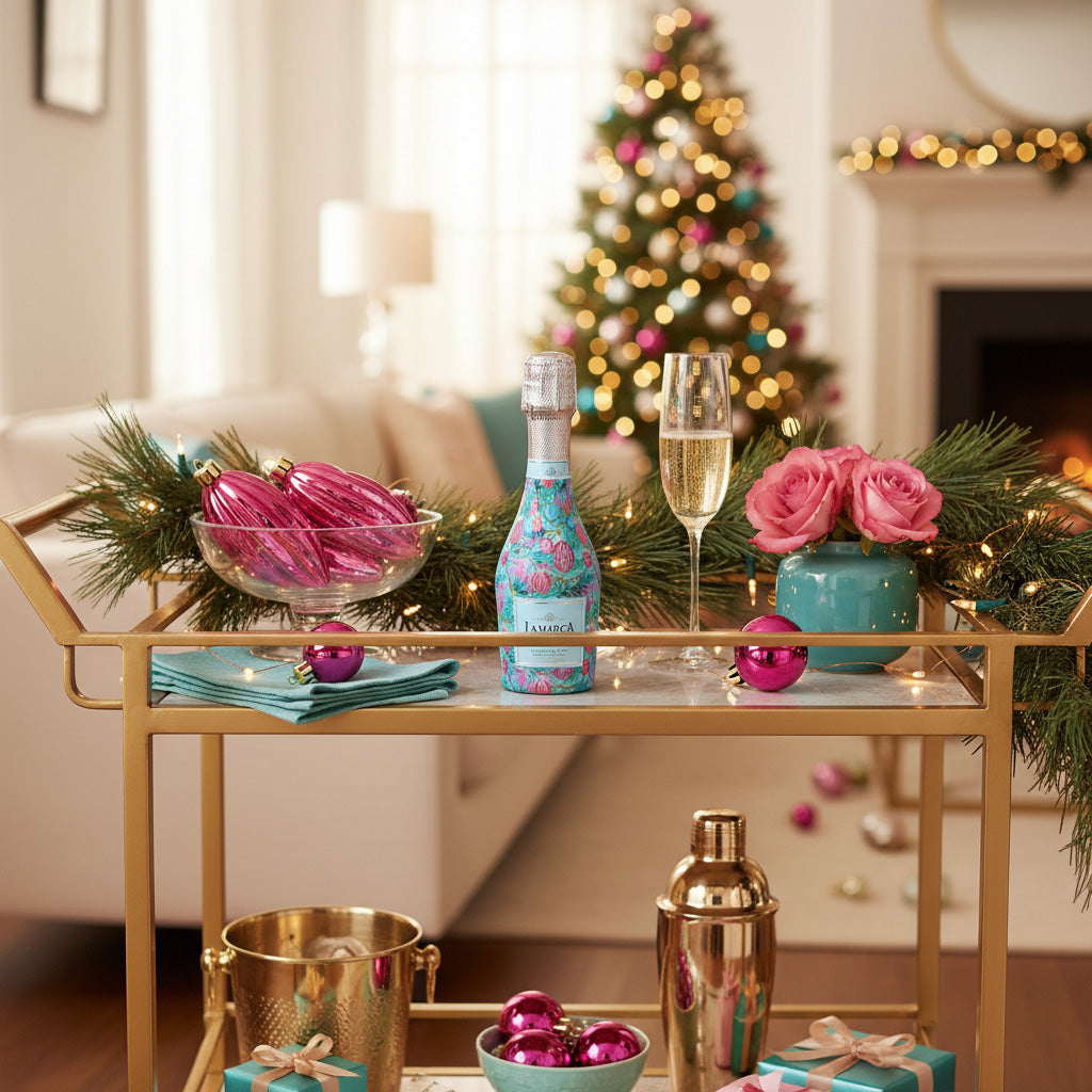 Beau Bottles Twinkling Lights & Ornaments - MINI Prosecco Collection - Set of 6 (Wraps Only)