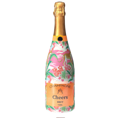 Wild Savannah Champagne Bottle Wrap bottle wrap on a Veuve Clicquot champagne bottle