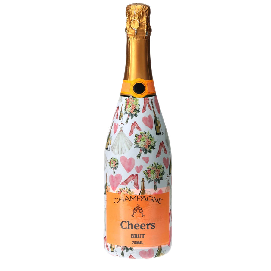 Wedding Romance Champagne Bottle Wrap