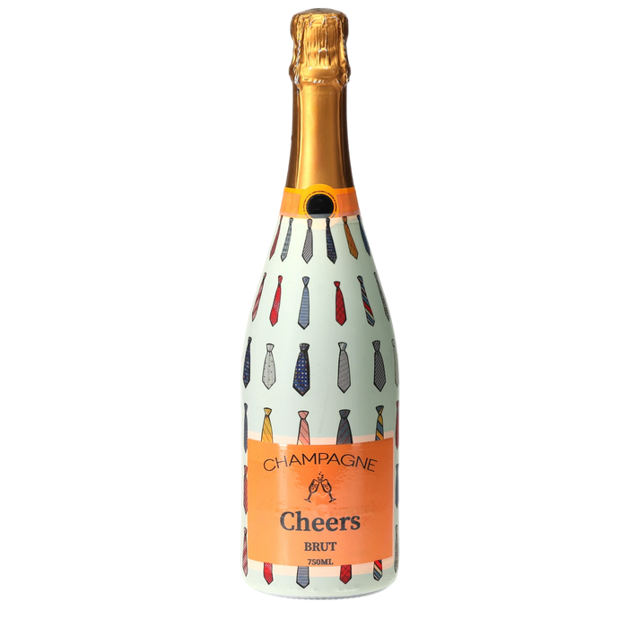 Small Ties Champagne Bottle Wrap — 360 view