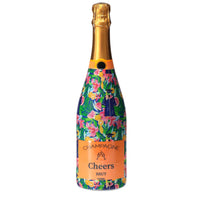 Thumbnail for Floral Graduation Champagne Bottle Wrap