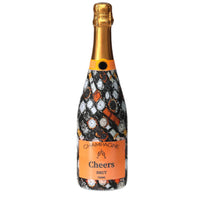 Thumbnail for Watches Champagne Bottle Wrap bottle wrap on a Veuve Clicquot champagne bottle