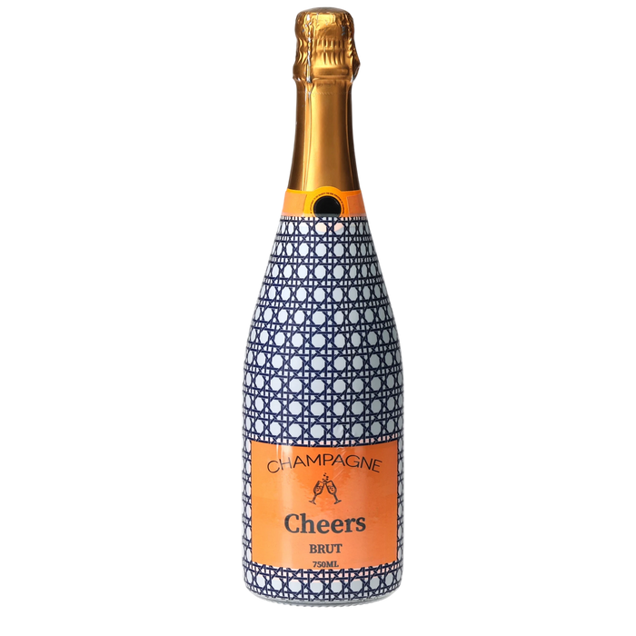 Navy & White Cane  Champagne — 360 view