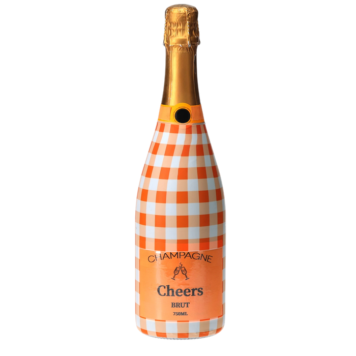 Orange & White Gingham  Champagne — 360 view