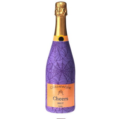 Twilight Web Champagne Bottle Wrap bottle wrap on a Veuve Clicquot champagne bottle