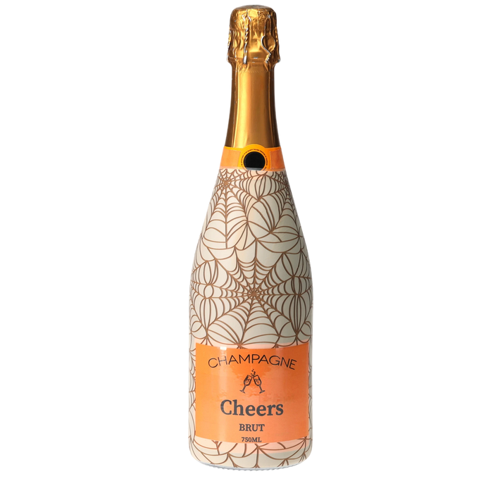 Autumn Web Champagne Bottle Wrap — 360 view
