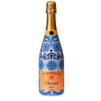 Thumbnail for Sheridan French Collection - Navy Jardin Champagne Bottle Wrap