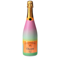 Thumbnail for Sheridan French Collection - Bubblegum Ombre Champagne Bottle Wrap