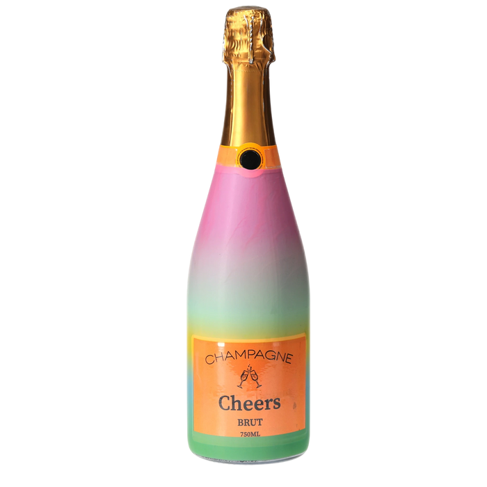Sheridan French Collection - Bubblegum Ombre Champagne Bottle Wrap — 360 view