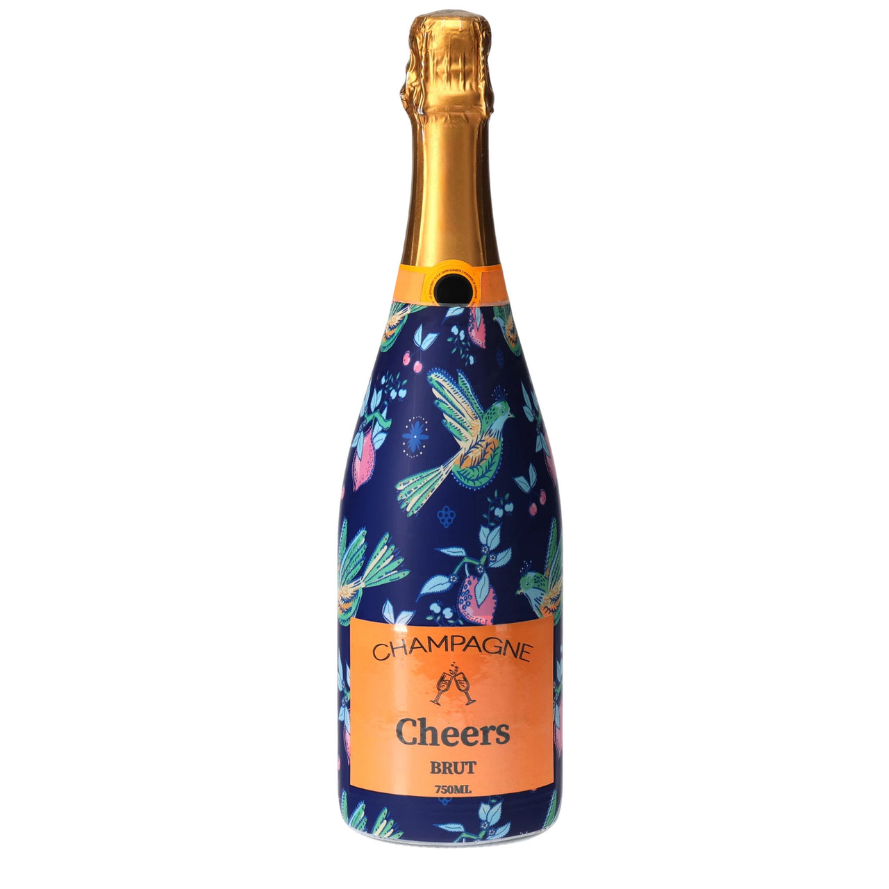 Sheridan French Collection - Indigo Songbird Champagne Bottle Wrap