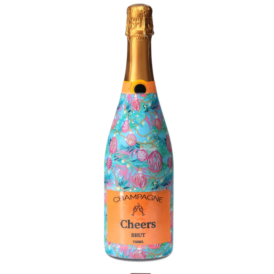 Beau Bottles Twinkling Lights & Ornaments - Champagne Collection — 360 view