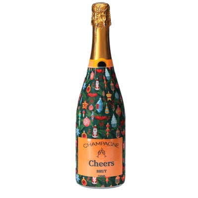 Ornament Wonderland Champagne Bottle Wrap