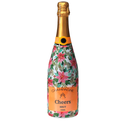 Holiday Bloom Champagne Bottle Wrap