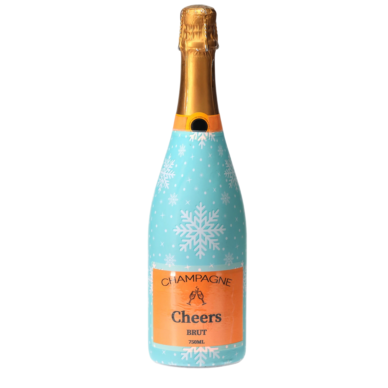 Snowflakes Champagne Bottle Wrap
