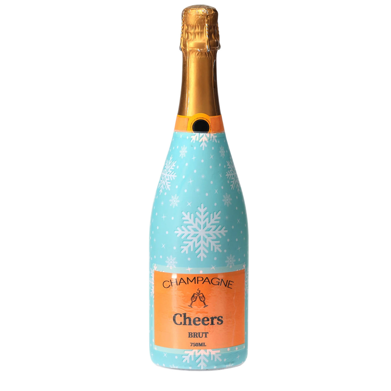 Snowflakes Champagne Bottle Wrap