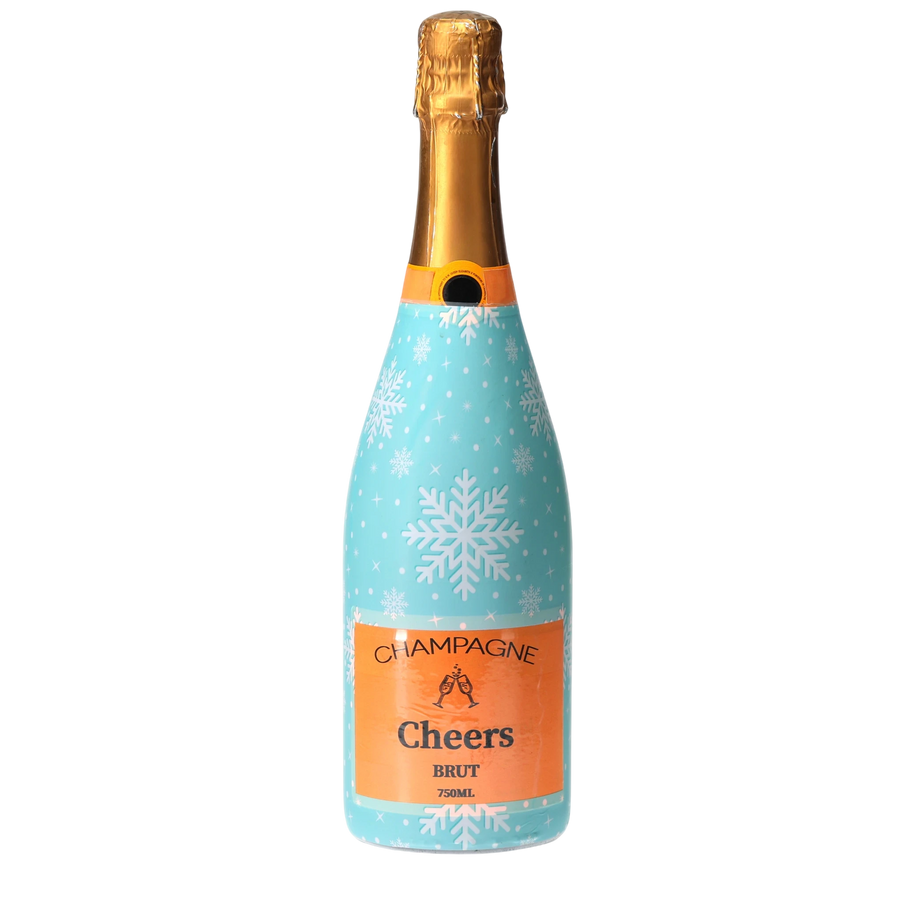 Snowflakes Champagne Bottle Wrap