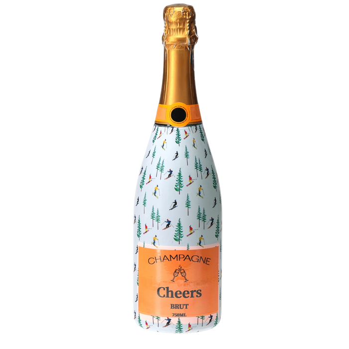 WH Hostess Ski Resort Champagne Bottle Wrap — 360 view
