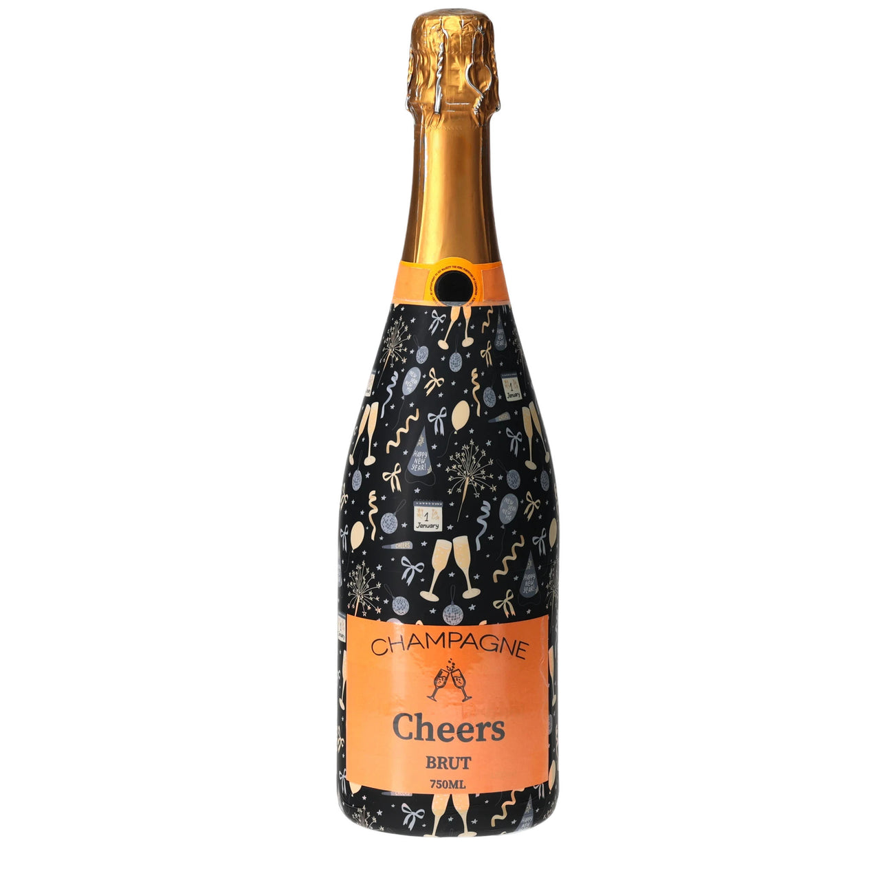 NYE Celebration Champagne Bottle Wrap