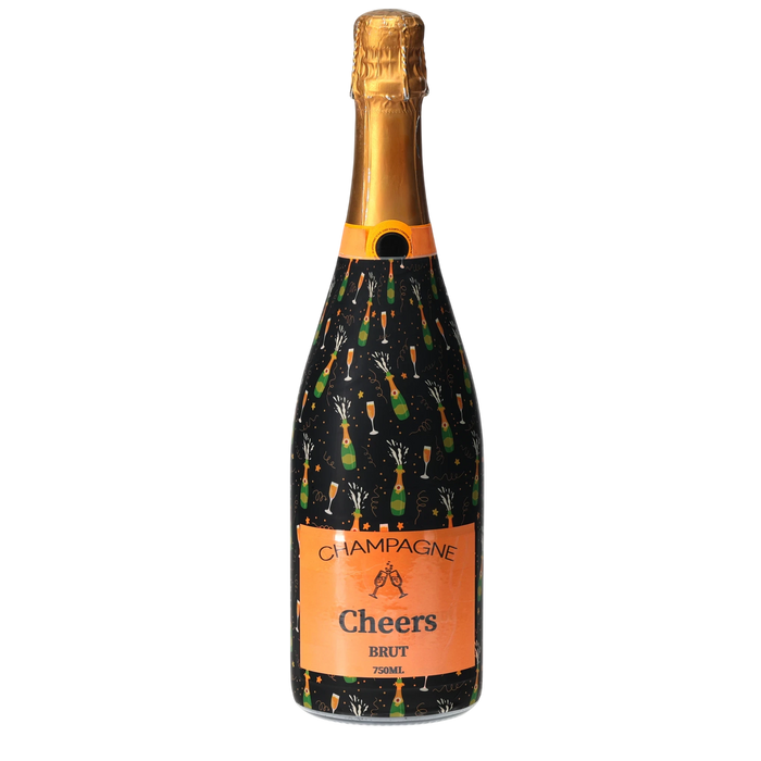 Champagne Pop Champagne Bottle Wrap — 360 view