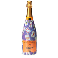 Thumbnail for Purple Mahjong Champagne Bottle Wrap