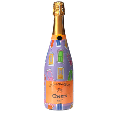 Notting Hill Doors Champagne Bottle Wrap