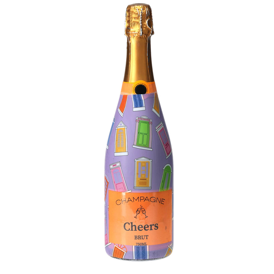 Notting Hill Doors Champagne Bottle Wrap