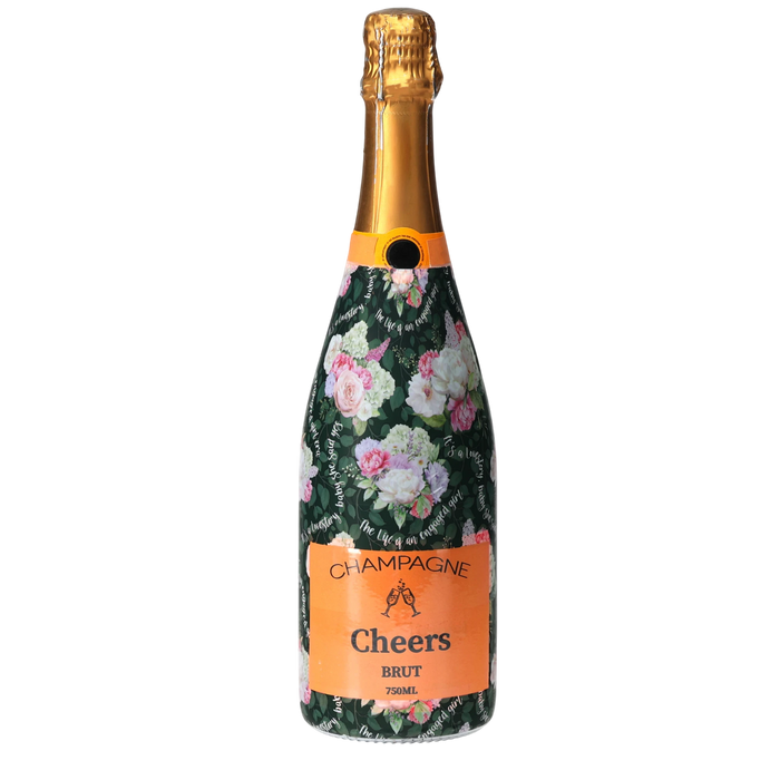 Engaged Era Champagne Bottle Wrap — 360 view