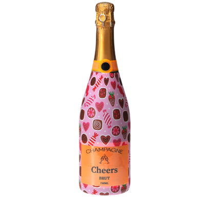 Limited Edition Amour Chocolat Champagne Bottle Wrap