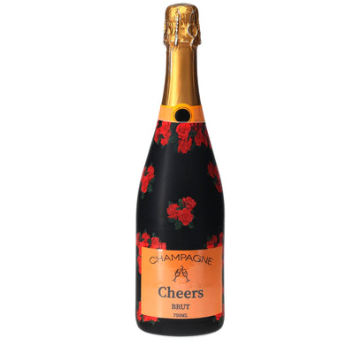 Crimson Roses Champagne Bottle Wrap