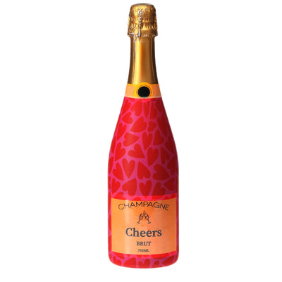 Pop Hearts Champagne Bottle Wrap