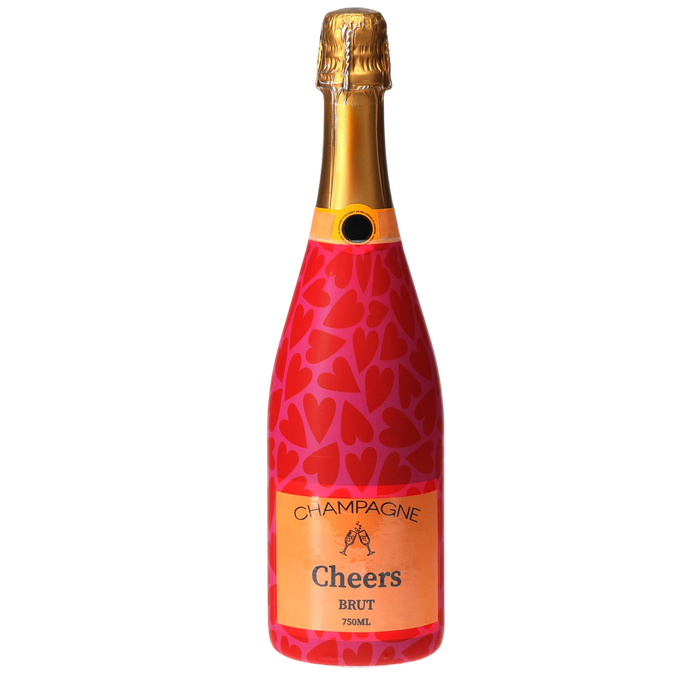 Pop Hearts Champagne Bottle Wrap — 360 view