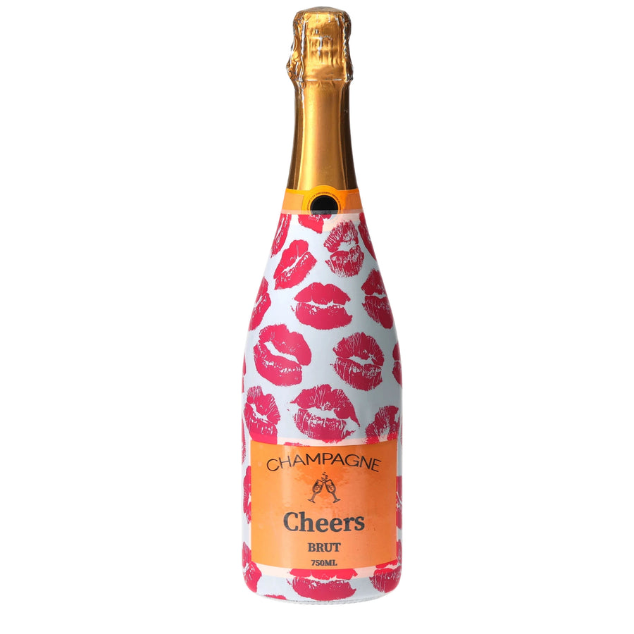 Sealed with a Kiss Champagne Bottle Wrap