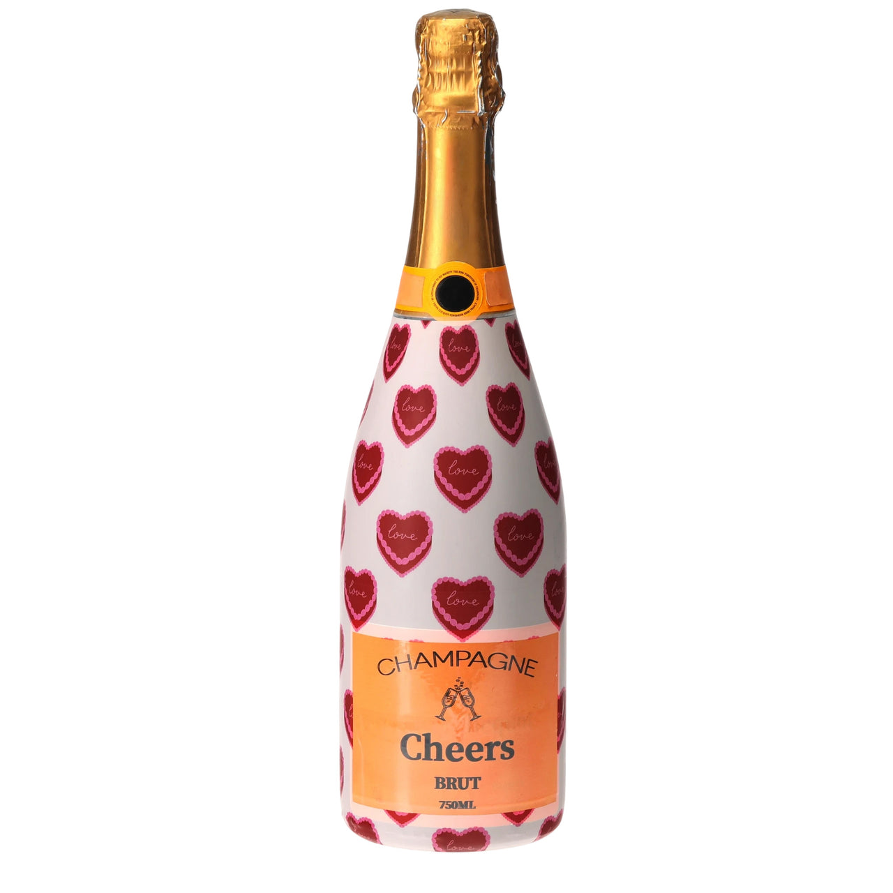 Sweetheart Cakes Champagne Bottle Wrap