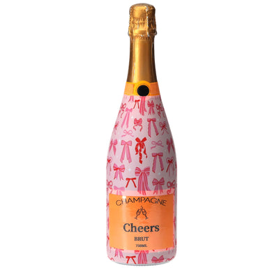 Pretty in Bows Champagne Bottle Wrap
