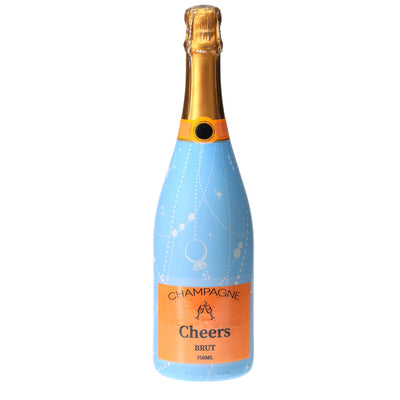 Blue Pearls & Prosecco Champagne Bottle Wrap