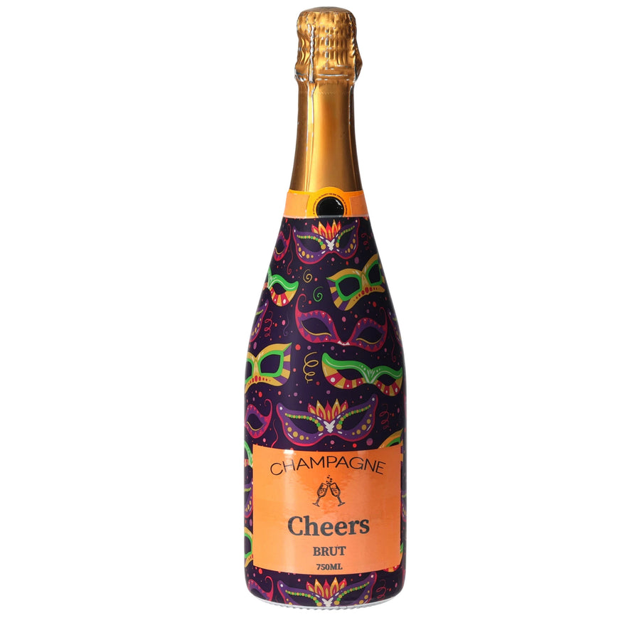 Limited Edition Mardi Masquerade Champagne Bottle Wrap