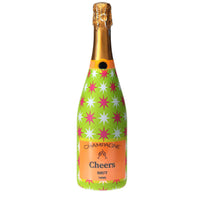 Thumbnail for Lime Starburst Champagne Bottle Wrap