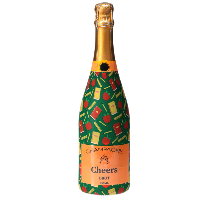 Teacher's Pet Champagne Bottle Wrap — 360 view