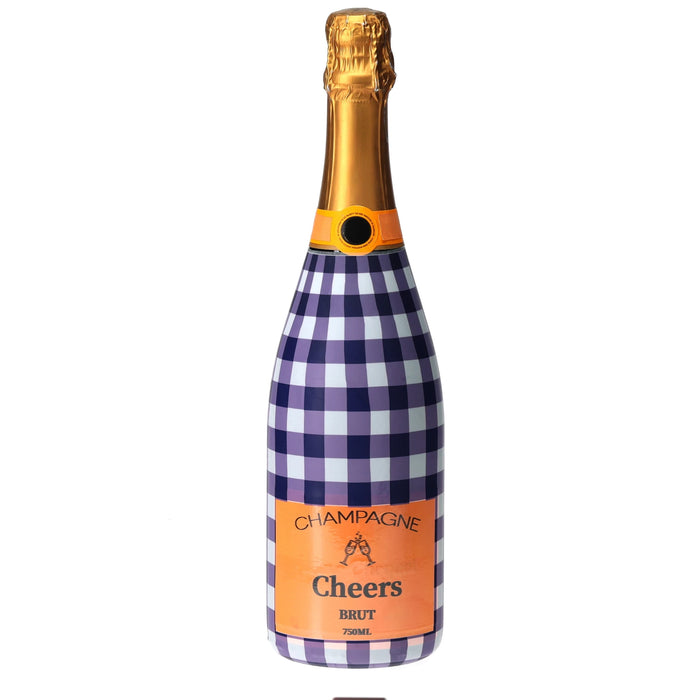 Purple & White Gingham  Champagne — 360 view