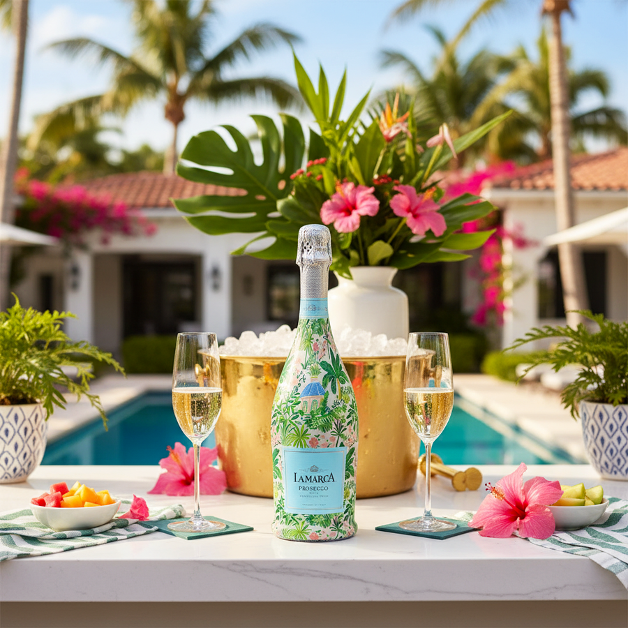 Beau Bottles Verde Palm Pavilion - Prosecco Collection