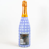 Thumbnail for Lavender Haze Picnic Gingham Bottle Wrap on Champagne Bottle