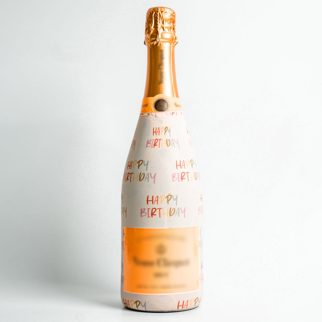 Birthday in Pastels Champagne Bottle Wrap
