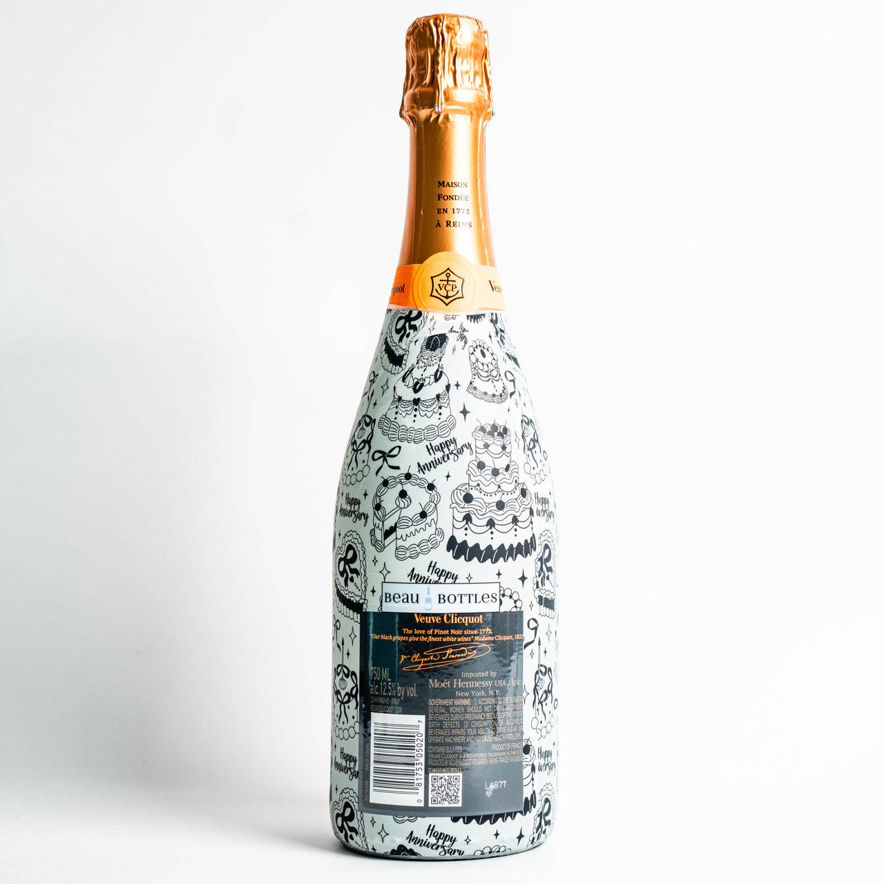 Beau Bottles Black and White Anniversary Party- Champagne Collection