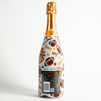 Thumbnail for Red and Yellow Game Day Bottle Wrap on Champagne Bottle