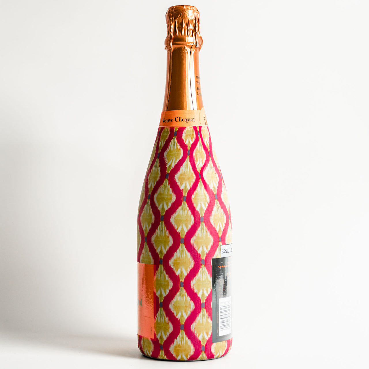Spring Wave Bottle Wrap on Champagne Bottle