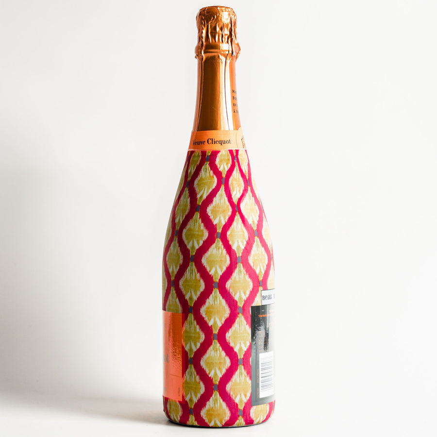 Spring Wave Bottle Wrap on Champagne Bottle