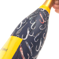 Thumbnail for Fishing Hooks Bottle Wrap on Champagne Bottle